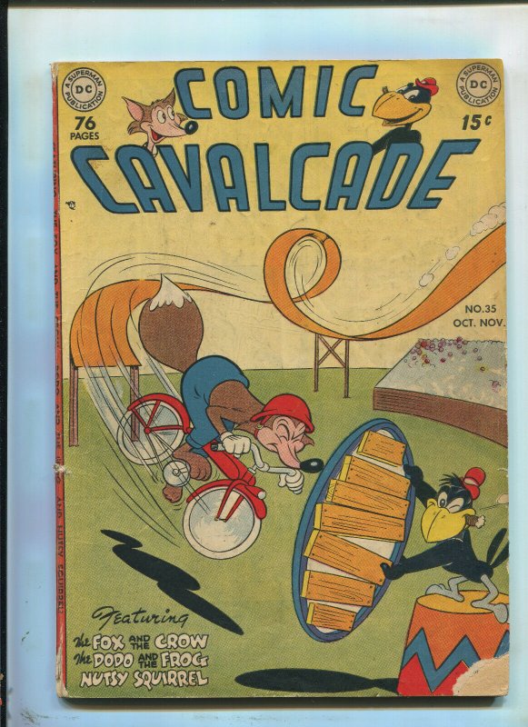 COMIC CAVALCADE #35 (3.5) HTF 1949 