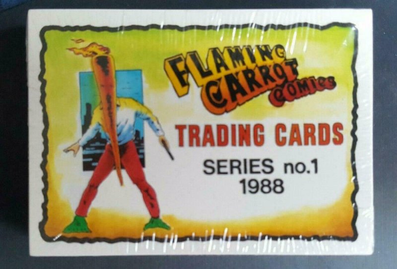 FLAMING CARROT Card Set, NM, compete, 1988, Bob Burden, 40 Trading cards