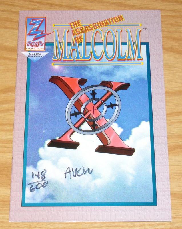 the Assassination of Malcolm X #1 VF/NM signed & numbered by artist (148 of 600)