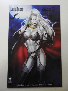 Lady Death: Unholy Ruin #2 Supernatural Edition (2018) NM Cond! Signed W/ COA!