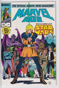 MARVEL AGE #10 (Jan 1984) VFNM 9.0 white! Star Wars!