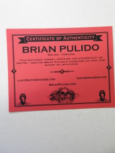 Lady Death Icon #1 Sly Edition NM Condition! Signed W/ COA!