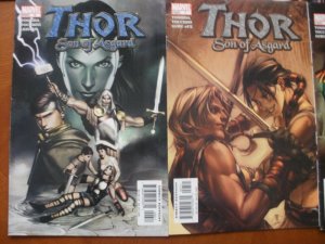 9 Marvel THOR: SON OF ASGARD Comic #1 2 3 4 5 6 7 8 9 (2004) COMPLETE SET