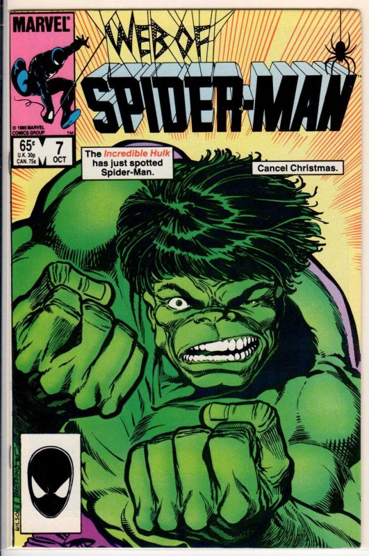 Web of Spider-Man #7 Direct Edition (1985) 9.4 NM