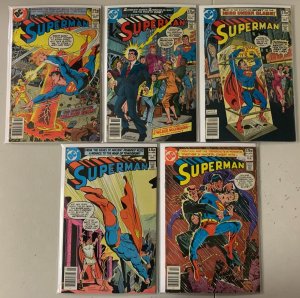 Superman lot #340-344 DC U.K. Edition 5 diff (4.0 VG) (1979 to 1980)