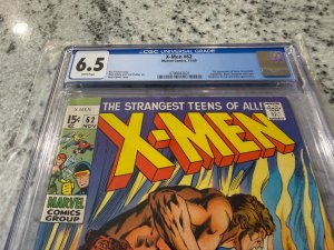 (Uncanny) X-Men # 62 CGC Graded 6.5 Marvel Comic Book 1969 Neal Adams Cover JH28