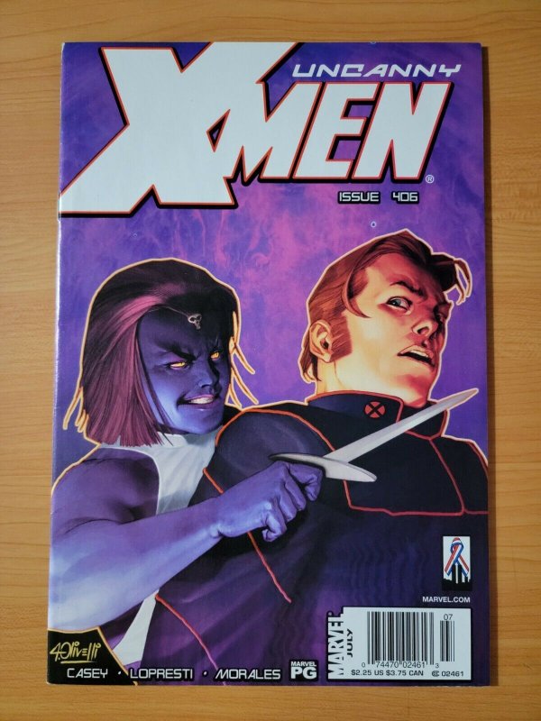 Uncanny X-Men #406 Newsstand Variant ~ NEAR MINT NM ~ 2002 Marvel Comics