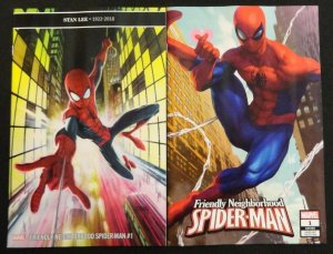 Friendly Neighborhood Spider-Man Main+Artgerm+Blank+Hidden Gem Variants Lot of 4 
