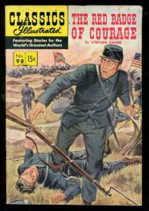 CLASSICS ILLUSTRATED #98 HRN 98-RED BADGE OF COURAGE VG