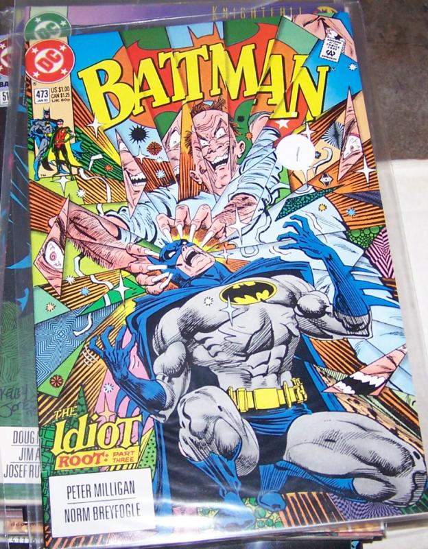Batman # 473 1992 DC COMICS  the idiot  pt 3 robin tim drake bruce wayne
