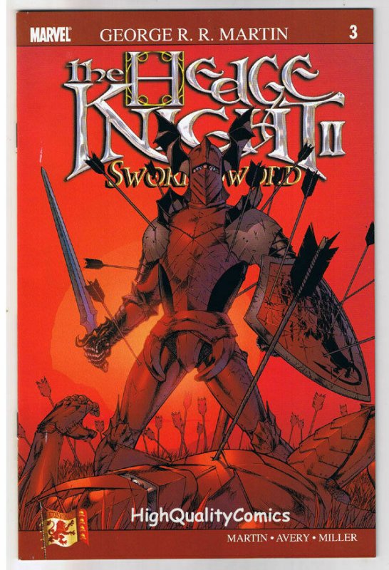 HEDGE KNIGHT SWORN SWORD #3, George R R Martin, NM+, 2007, Mike Miller