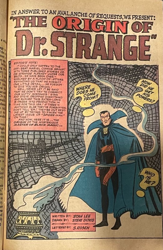 Strange Tales #115 Origin of Doctor Strange!