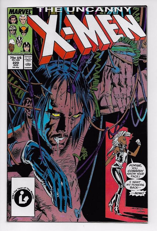 Uncanny X-Men #220 - Storm / Wolverine / Forge (Marvel, 1987) - VF/NM