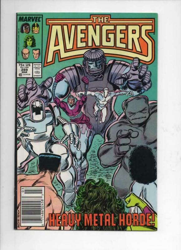 AVENGERS #289, NM, Captain, Heavy Metal, Sub-Mariner, 1963 1988, Marvel