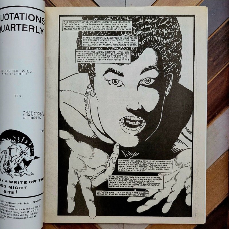 Substance Comics Quarterly #1 Signed CHRIS YAMBAR #160/300 VF 1st Big Issue 1994