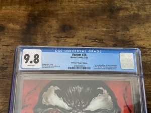 Venom #26 Kirkham Virgin Edition. 1st distributed app. of Virus. CGC, 9.8.