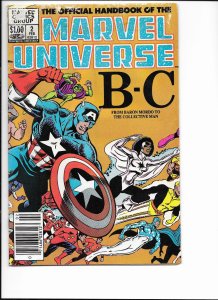 The Official Handbook of the Marvel Universe #2 Newsstand Edition (1983)