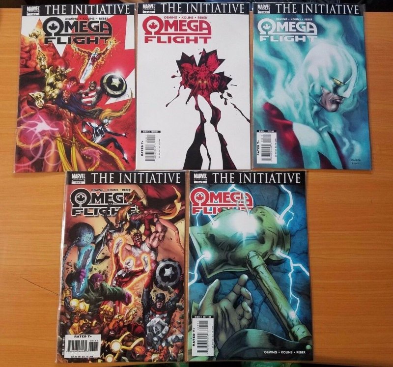 Omega Flight 1-5 Complete Set Run! ~ NEAR MINT NM ~ 2006 Marvel Comics