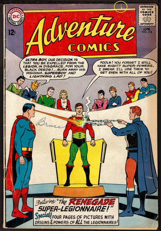 Adventure Comics #316 (Jan 1964, DC) 4.5 VG+