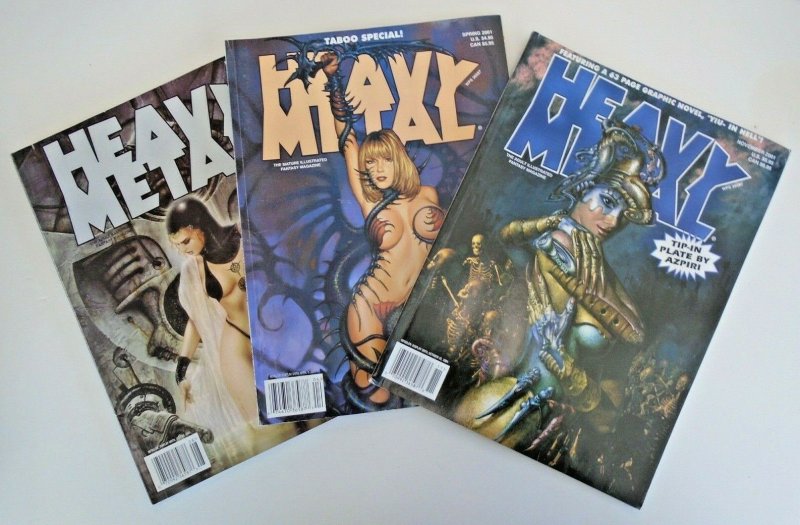 *Heavy Metal 1/01-11/02 w/ Seth Fischer & Bisley (16 books)