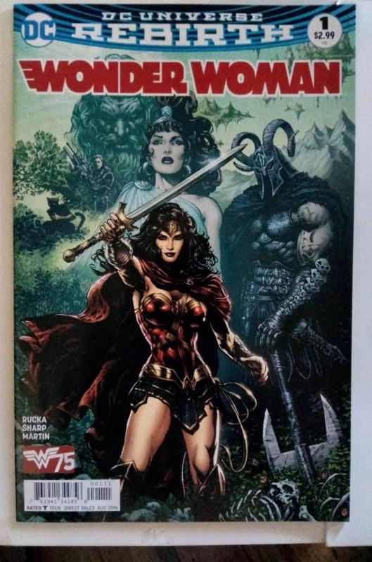 Lot of 2 Wonder Woman Rebirth #1 & #1 2nd Printing (DC 2016) NM
