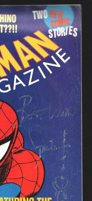 Spider-Man Magazine #3 1994-Autographed on cover by Spider-man-X-men story-Do...