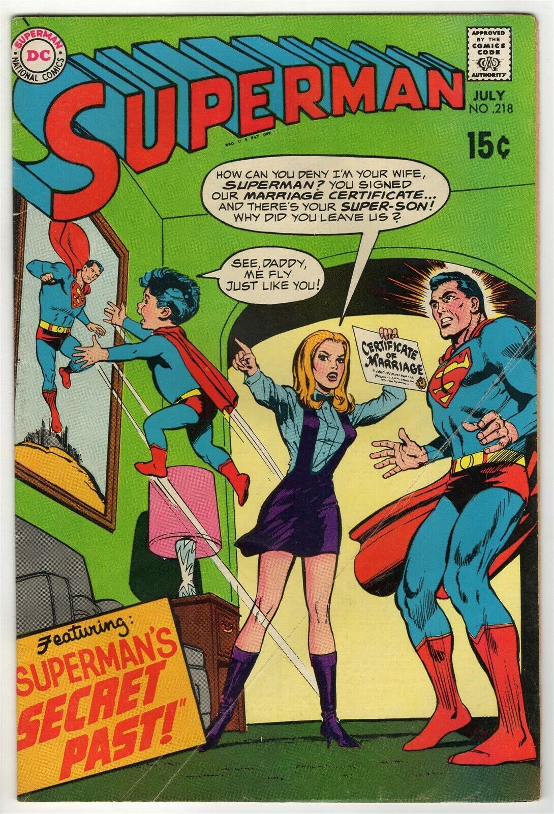 Superman 218 Original Vintage 1969 Dc Comics Comic Books Silver Age Dc Comics Superman