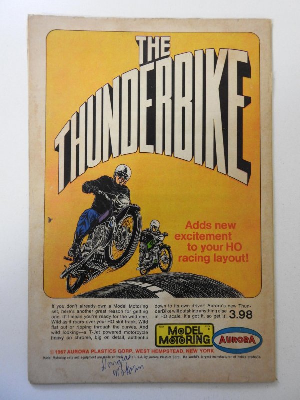 Superman #200 (1967) VG- Condition cover and centerfold wrap detached top staple