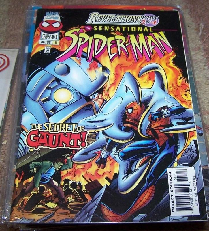 SENSATIONAL SPIDER-MAN COMIC # 11 1996  Marvel ben reilly+ CLONE MARYJANE