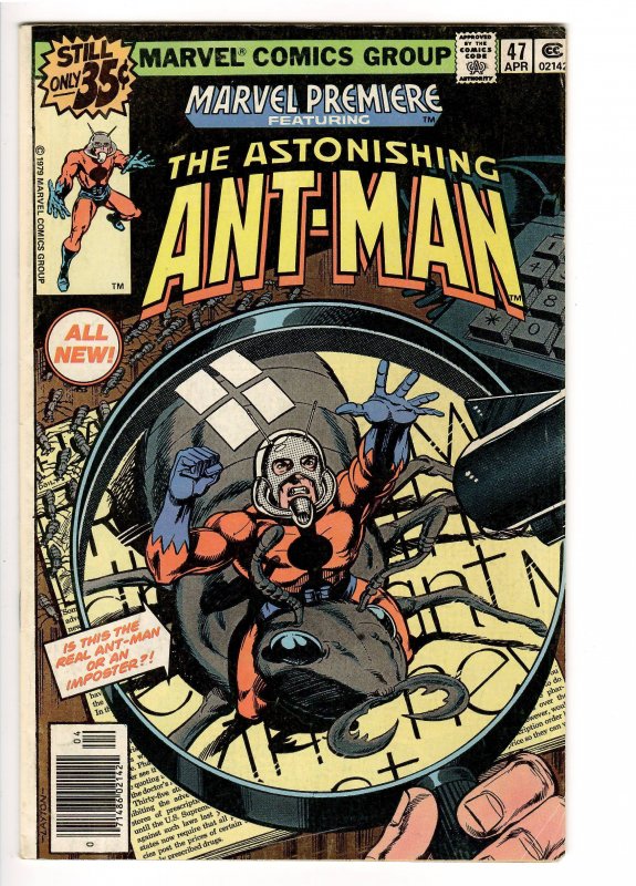 MARVEL PREMIERE 47 VG/F 5.0 1st APP.SCOTT LANG ANT MAN!