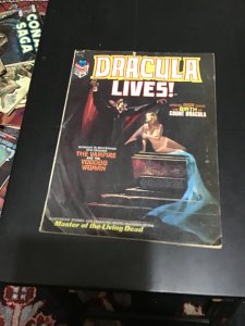 Dracula Lives #2 (1973) Bela Lagosi inside cover! Affordable grade! VG/FN Wow!