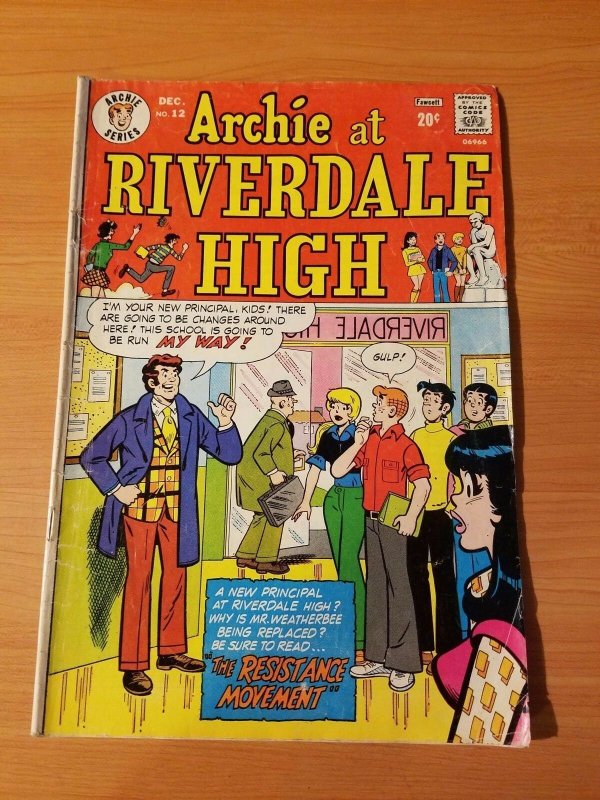 Archie at Riverdale High #12 ~ VERY GOOD VG ~ (1973, Archie Comics)