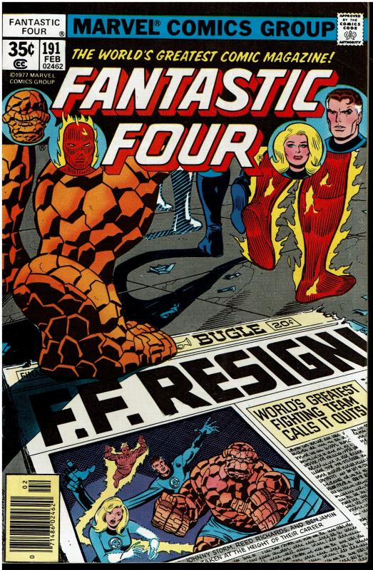 Fantastic Four #191, 8.0 or Better - FF Break Up