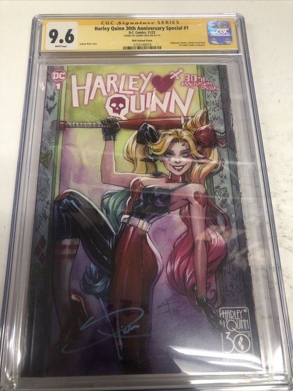 Harley Quinn 30th Anniversary Special (2022) #1 (CGC 9.6 SS) Signed Sabine Rich