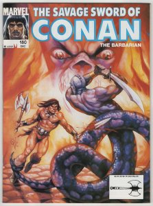 The Savage Sword of Conan #180 NM-