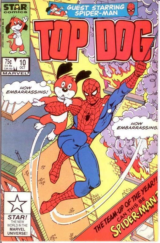 TOP DOG 10 VF-NM Oct. 1986 Kremer, Spiderman, JJameson