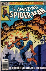 Amazing Spiderman #218 VINTAGE 1981 Marvel Comics Frank Miller