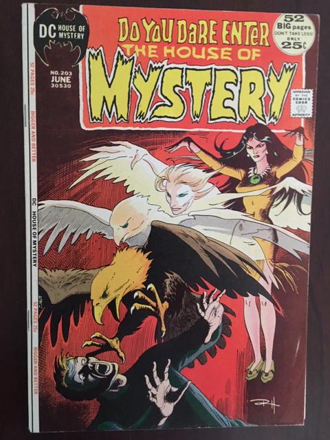 HOUSE OF MYSTERY #203 VF DC BRONZE HORROR GEM! GLOSSY! 52 BIG PAGES!