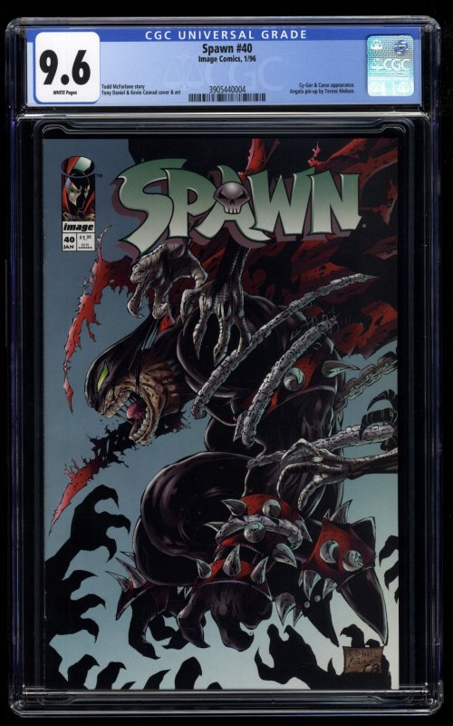 Spawn #40 CGC NM+ 9.6 White Pages Todd McFarlane Story!