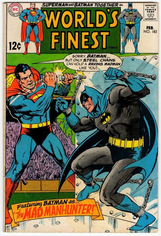 WORLD'S FINEST #182 (NG) Superman Batman Silver Age DC