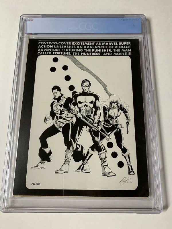 Marvel Super Action 1 Cgc 9.4 Ow/w Pages (copy B) Punisher Story