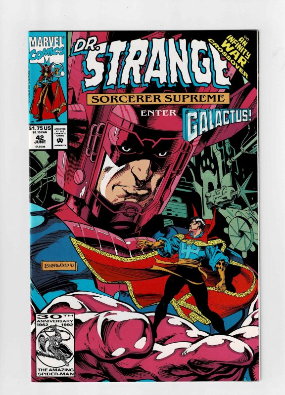 Doctor Strange, Sorcerer Supreme #42 (1992) VF (8.0) Galactus calls Strange (d)