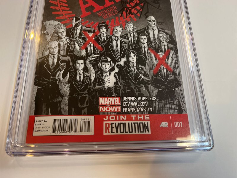 Avengers Arena (2013) # 1 (CGC 9.8 SS) Signed & Sketch Dave Johnson | 1st App