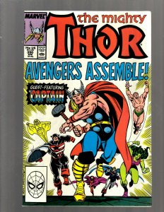 12 Thor Comic Books #385 389 390 392 393 394 395 396 397 399 400 Annual #12 GB2