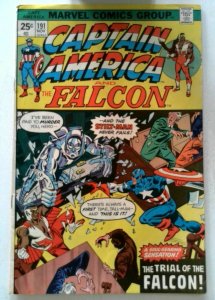 Captain America #191 Marvel 1975 FN- Bronze Age The Falcon 1st Print Comic Book