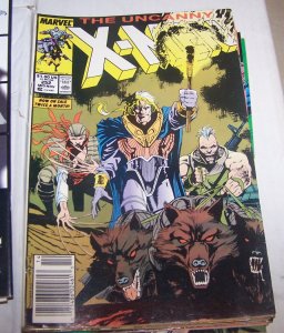 Uncanny X-Men #252 1989 MARVEL  havoc polaris  wolverine jubilee  NEWSTAND  