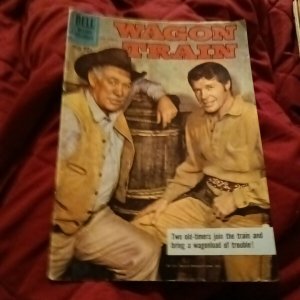 WAGON TRAIN #4 PHOTO COVER 1960 DELL PUBLISHING Silver age western tv show comic