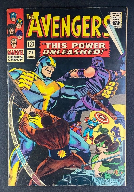 Avengers (1963) #29 FN- (5.5) Swordsman Black Widow Power Man App Don Heck