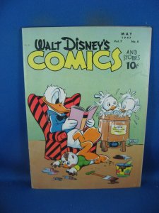 WALT DISNEY COMICS STORIES 80  F BARKS  DELL 1947