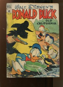 WALT DISNEYS DONALD DUCK #328 (2.0) OLD CALIFORNIA! 1951